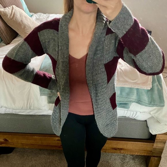 Cozy, Long Sleeve, Shaw Collar Cardigan - Picture 1 of 6